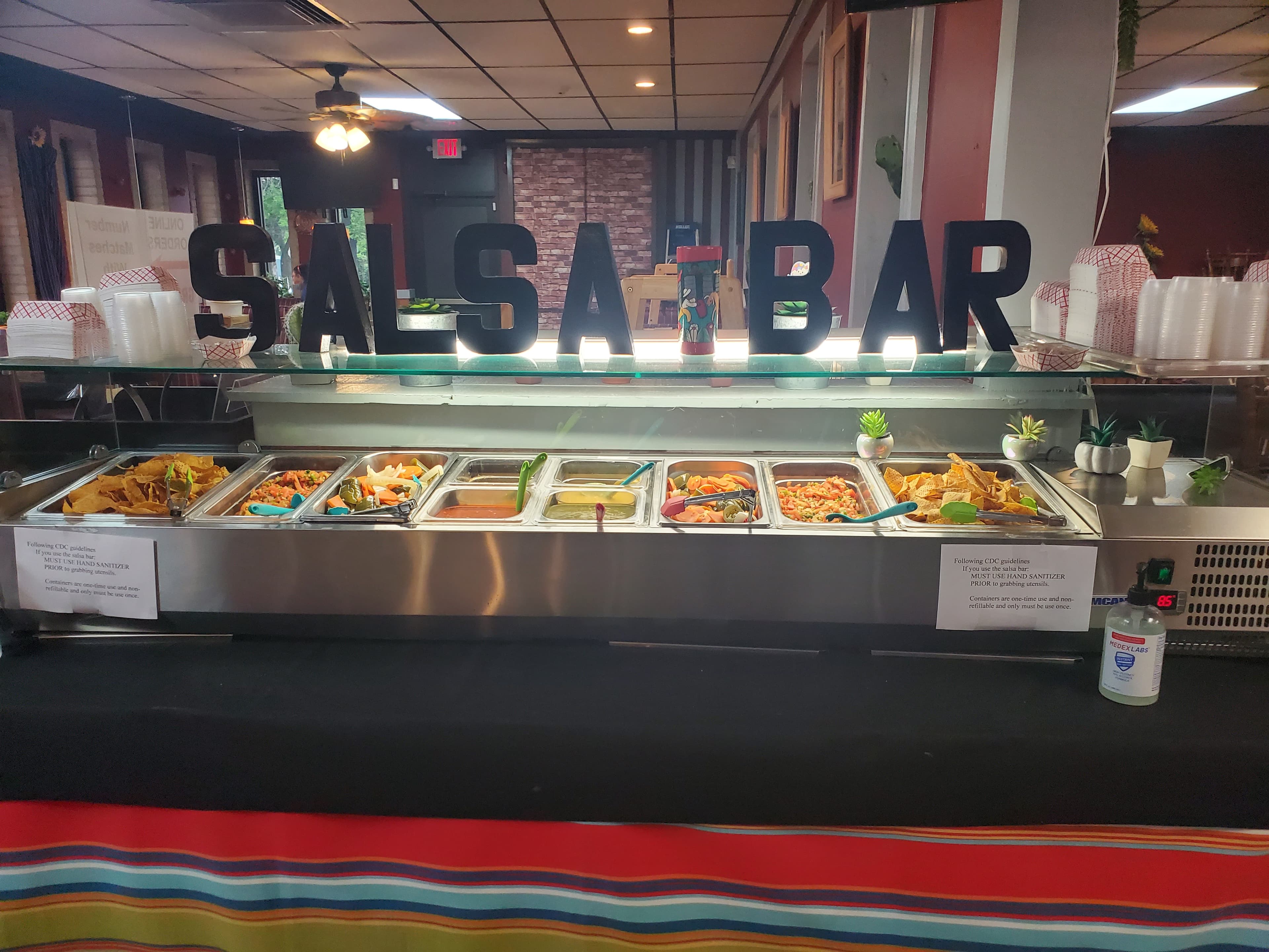 El Faro Riverside salsa bar